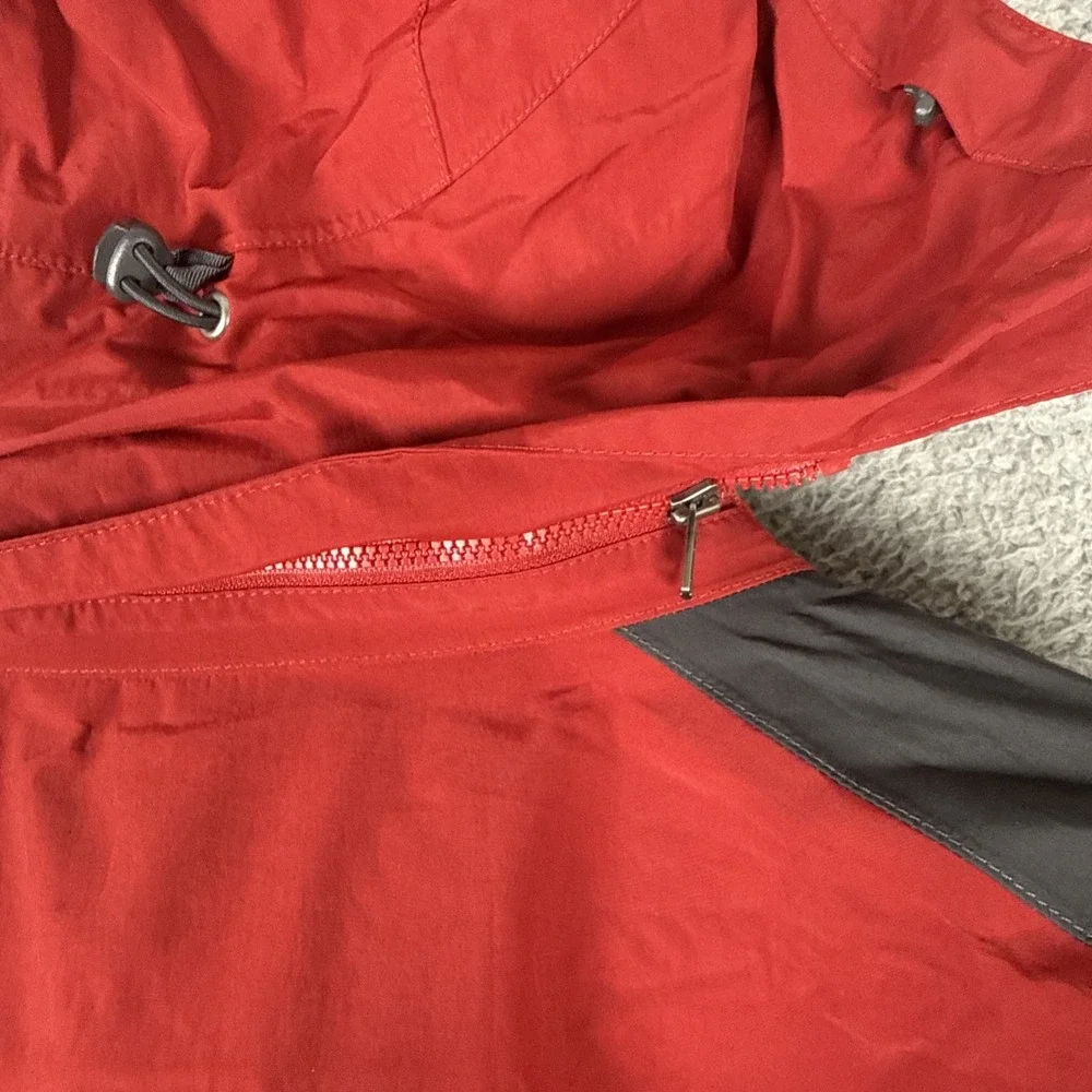 The North Face Jacket Men's Large Red Hyvent Outdoor Hooded Full Zip *No Liner